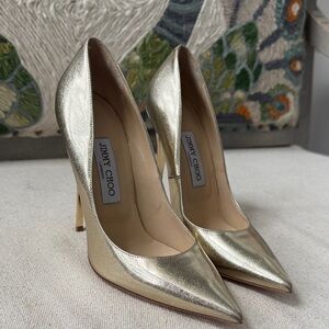 Jimmy Choo Gold Heels